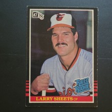 Donruss 1985 Larry Sheets #36 Rated Rookie RC Baltimore Orioles MLB Card. rookie card picture