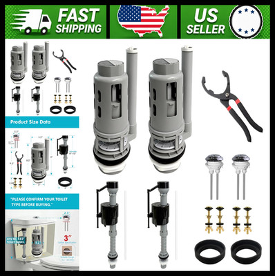 Dual Flush Valve Replacement Kit for Glacier Bay Aquasource 2-Pack