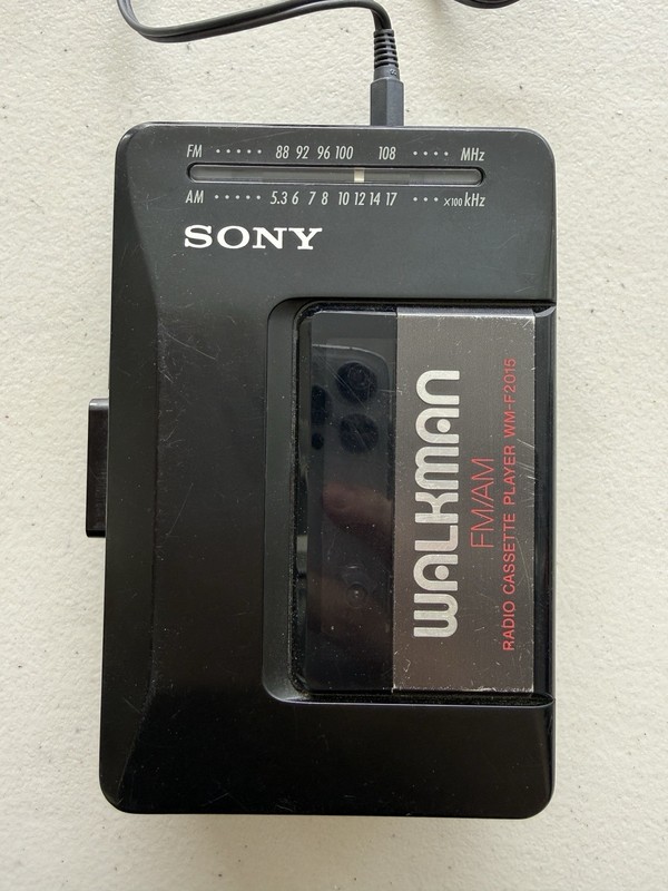 Original Sony Walkman WM-F2015 Cassette Player With FM/AM Radio