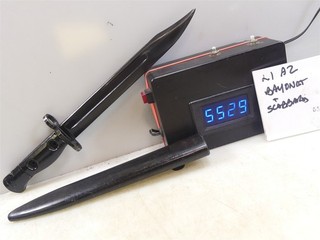 #5529 Australian L1A2 bayonet and scabbard NICE