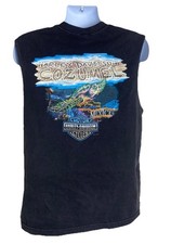 Harley Davidson Tank Top Sleeveless Black 2015 Cozumel Mexico Men&rsquo;s Size XL