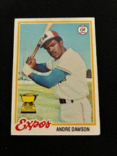 ANDRE DAWSON ROOKIE MONTREAL EXPOS TOPPS 1978 EX #72 BASEBALL CARD. rookie card picture