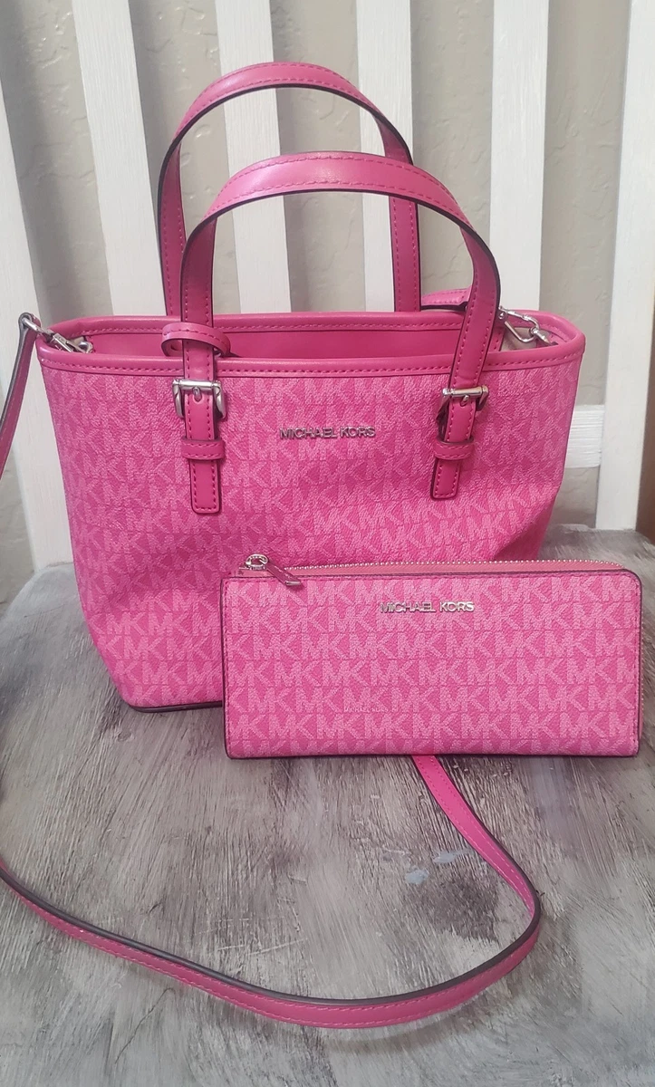 Las mejores ofertas en Bandolera Jet Set Michael Kors rosa Bolsas
