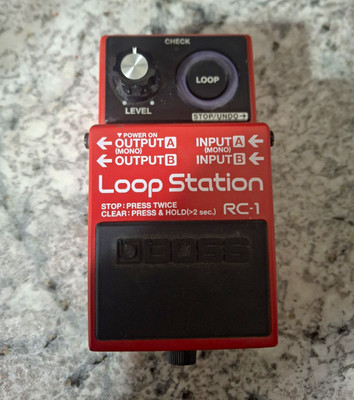 Boss RC-1 Loop Station Digital Looper Pedal for Electric & Acoustic Guitar