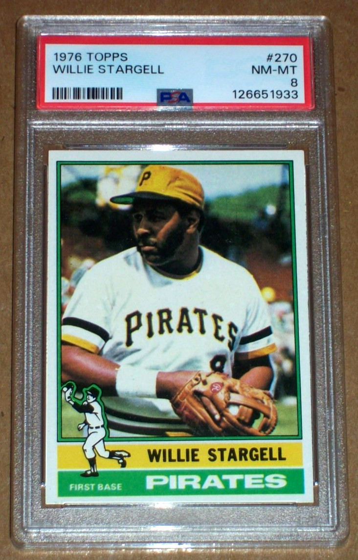 1976 Willie Stargell #270 Topps PSA 8 Pittsburgh Pirates