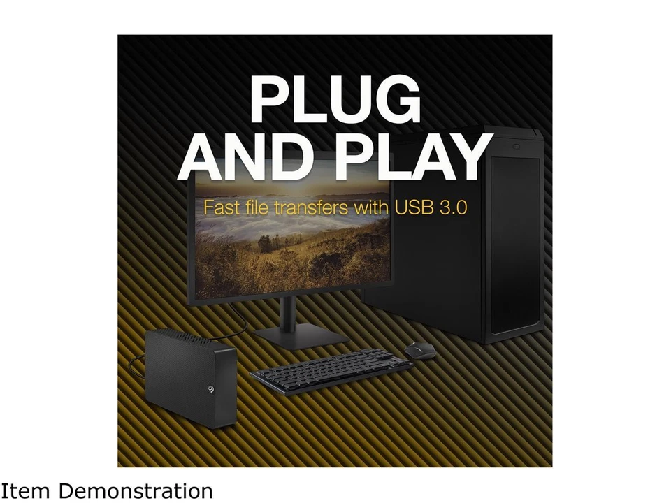 Seagate Expansion Desktop 16TB External Hard Drive HDD - USB 3.0 - STKP16000400 - Image 4 of 4