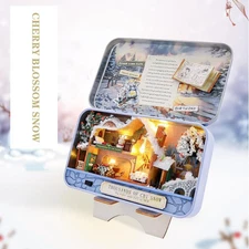 Unique Prefabricated Box Theater Mini Dollhouse DIY Kit Furniture Wood & Metal