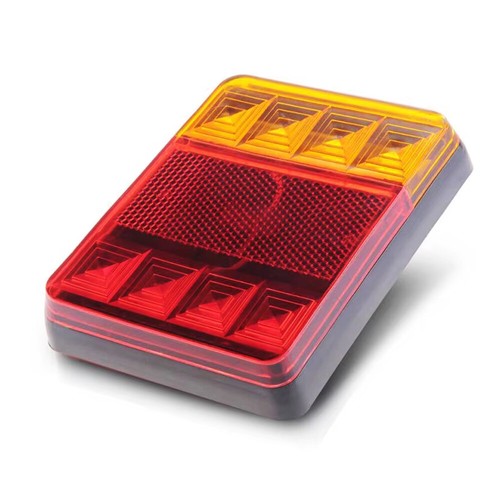1 x 12V LED Trailer Lamp 8 LED Rear Light Stop Tail Indicator Truck Tail Light - Picture 4 of 4