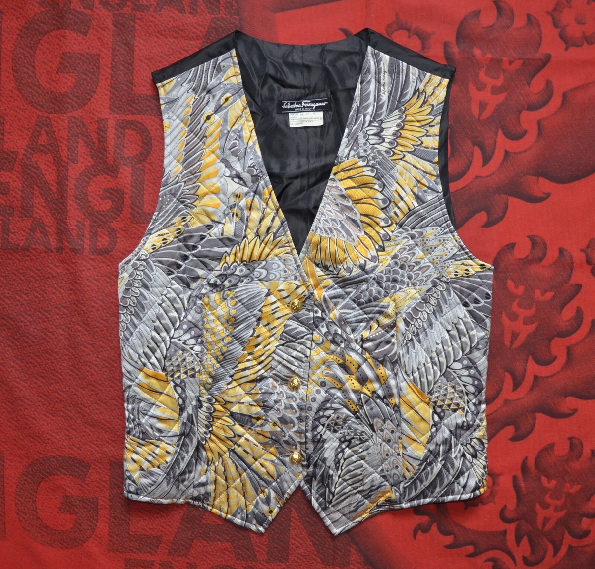 Salvatore Ferragamo Women's Silk Vest Made In Italy Luxury Brand