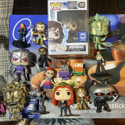 Funko Aquaman #210 + Loose Aquaman Black Manta Orm Mera Lot