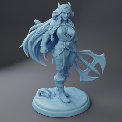 Inga the Goliath Barbarian Fantasy Miniature DnD Figure 5E Role Play Tabletop