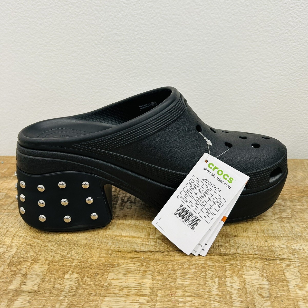 Crocs Siren 209017-001 Womens US 12 Black Rubber Slip-On  display picture 1