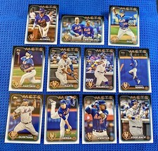 NY Mets 11-Card Team Set 2024 Topps Series1, RC Player List in Description