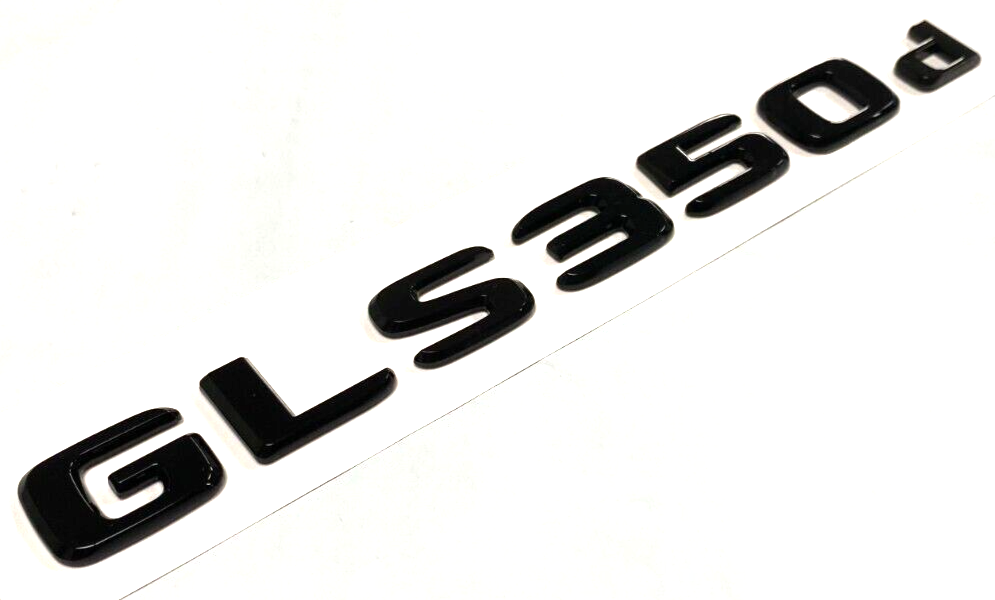 GLOSS BLACK GLS350d FOR MERCEDES REAR TRUNK EMBLEM BADGE NAMEPLATE DECAL LETTERS
