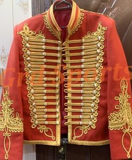 Napoleonic Hussars Uniform Military Officer Pelisse Tunic Jimmi Hendrix Coat