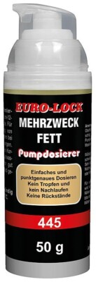 Mehrzweckfett hellbraun EURO-LOCK LOS 445, 50g Pumpdosierer   Langzeitschmierung