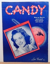 Candy - Mack David, Joan Whitney & Alex Kramer - Sheet Music 1944 (Loveridge)