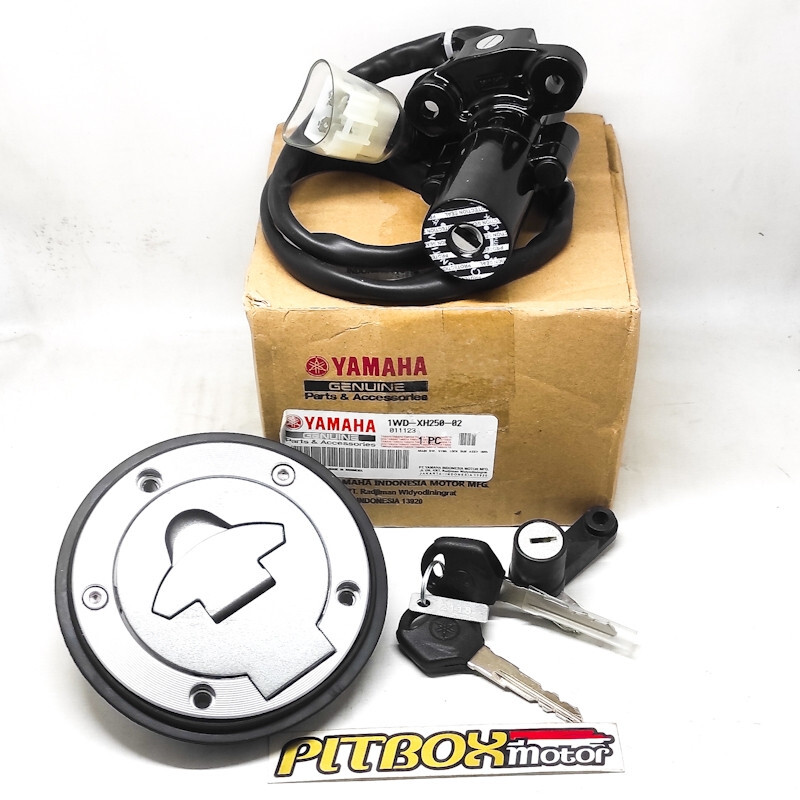 Yamaha YZF R3 15-18 Ignition Key Switch Fuel Cap Set 1WD-XH250-02
