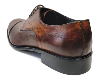 Perlamoda Derby Shoes Brown Vernice Leather Men 11 US 44 EUR  display picture 3