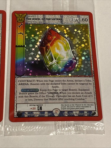 The Uktena & Jewel of The Uktena MetaZoo Holo NATIVE Promo Cards NM Sealed - Picture 3 of 6