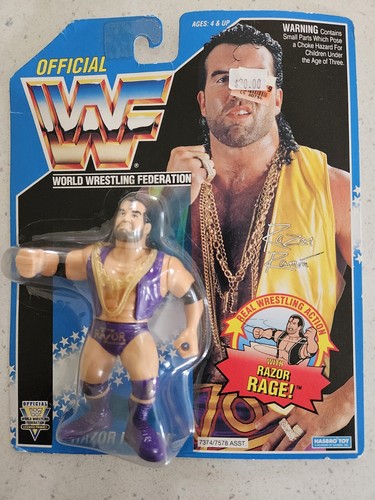 WWF Hasbro Razor Ramon Wrestling Figure Blue Card ...