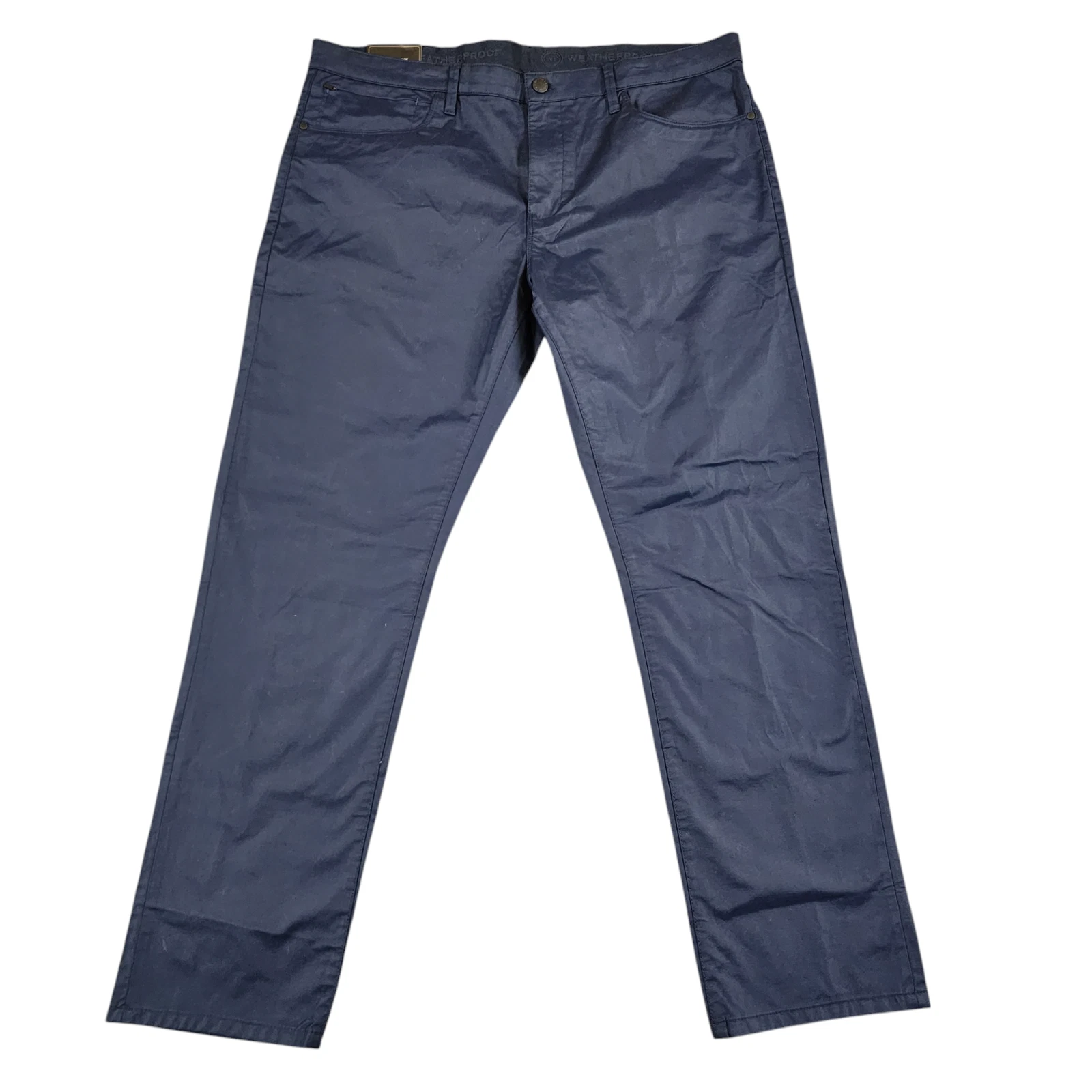 Weatherproof Traveler Pants Mens 38x32 Blue Flex Waistband Straight Leg WRP415J