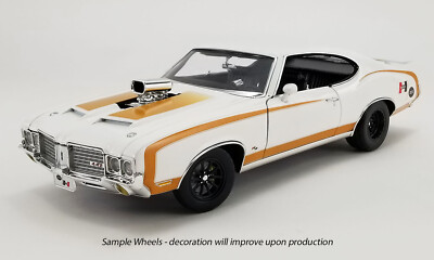 1972 OLDSMOBILE 442 WHITE / GOLD HURST DRAG OUTLAW 1:18 A1805620 ACME CAR GMP