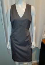 NWT Ann Taylor $149 Grey Dress 6 Small V-Neck Sleeveless New