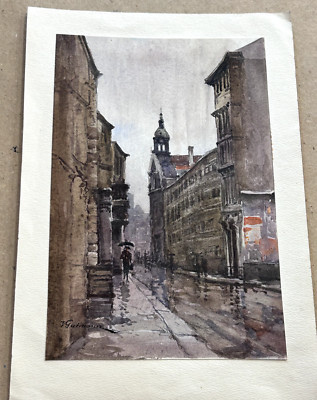 Viktor GUTMANN (1887-1963): Austrian Street from the early 20th Century