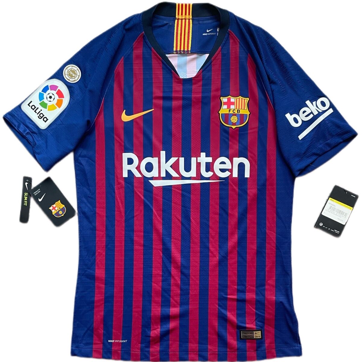 2018/19 Barcelona Authentic Home Jersey #10 Messi Small Nike 2018/19 Barcelona Authentic Home Jersey #10 Messi Small Nike