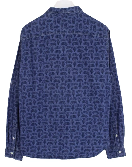 Charles Chevignon CL Biker Straight Shirt Men XL Propagation Neck Pattern - Image 2 of 4