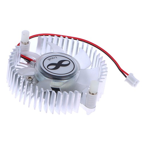 55mm Aluminum Heatsink And 12V Fan Combination Radiator Round Cooler Silent Fan - Afbeelding 12 van 12