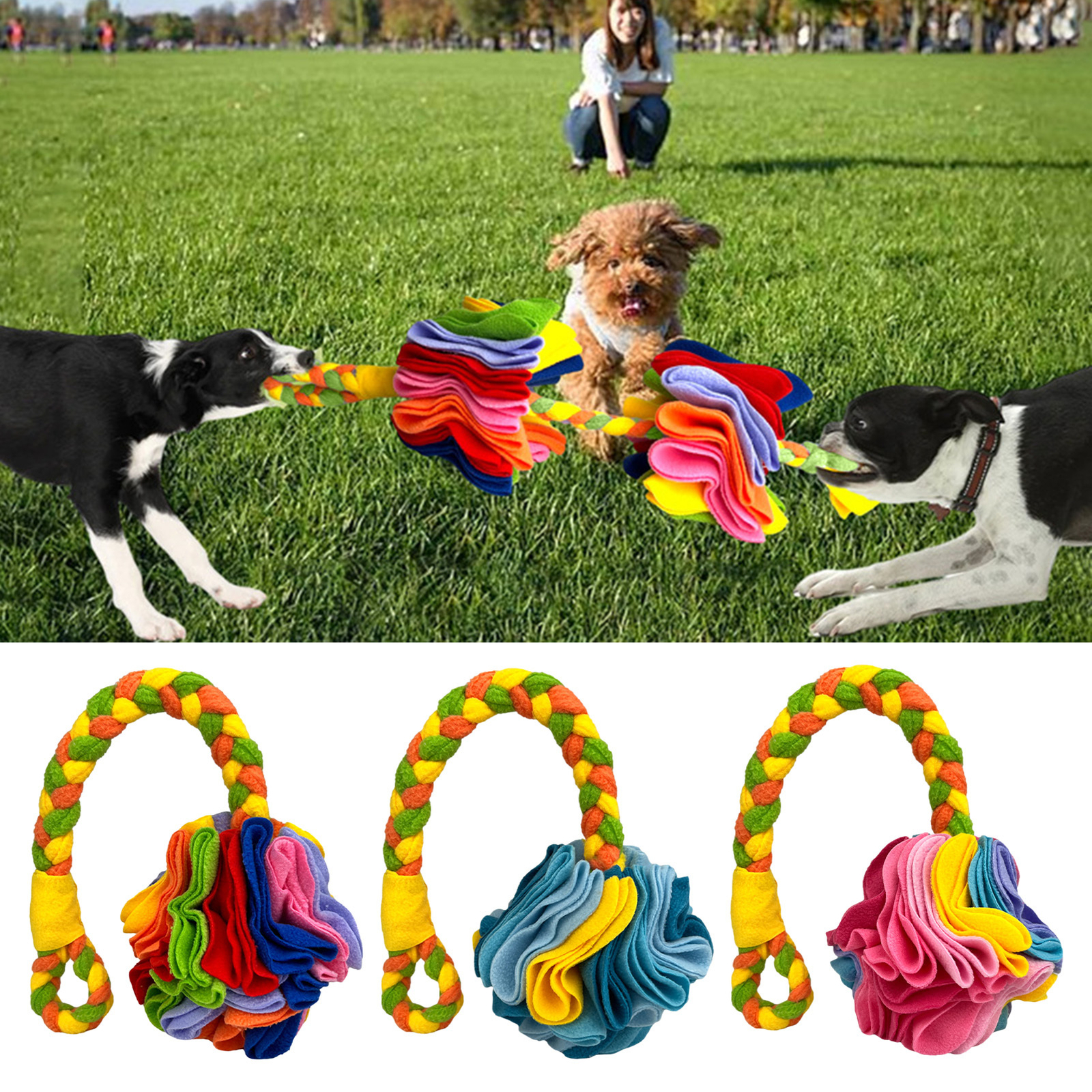 Dog Snuffle Ball Toy Pet Snuffle Ball Chew Toy Foraging Skill IQ Training Toy