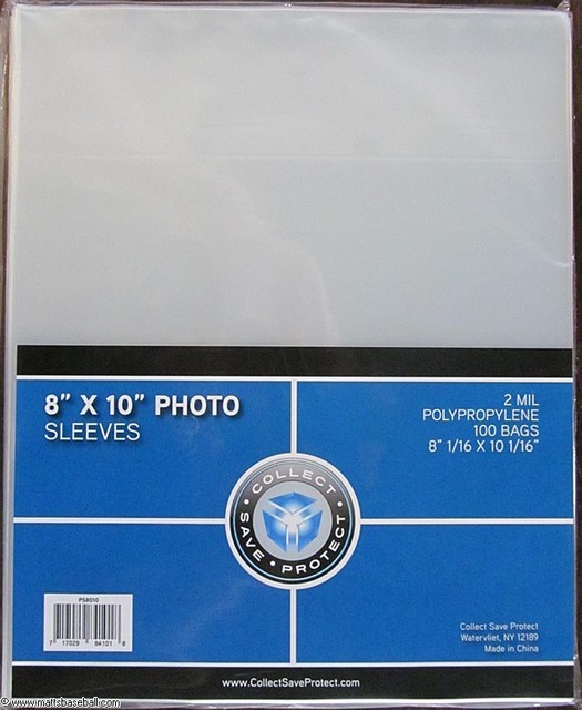 1000 CSP 8X10 Photo Soft Poly Sleeves 8x10 Acid Free Archival Safe