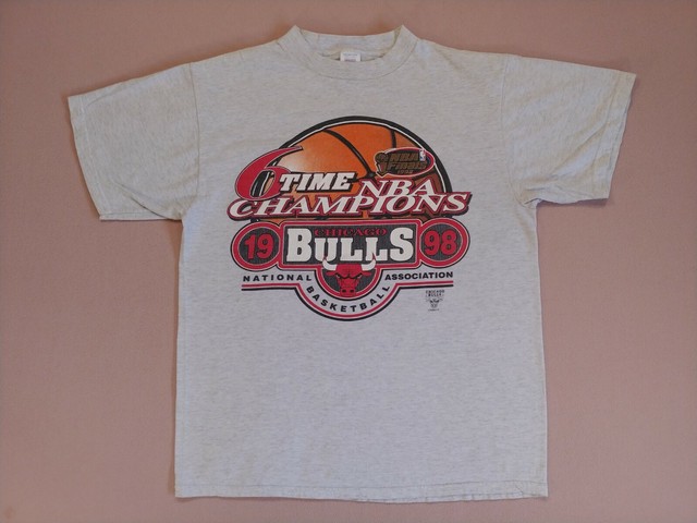 1998 CHICAGO BULLS 6 TIME NBA FINALS CHAMPIONS LOGO 7 T Shirt L Rodman Jordan | eBay