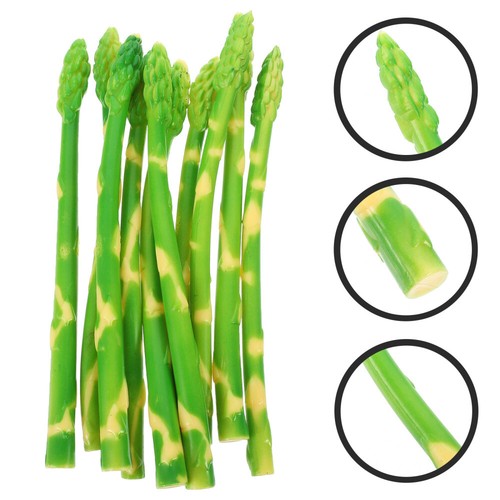 10Pcs Practical Fake Asparagus Scene Layout Props Kindergarten Photography