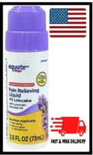 Equate Pain Relief Liquid Roll-on with Lavender and 4% Lidocaine, 2.5OZ