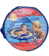 SwimWays Floral Baby Spring Float w/ Sun Canopy NEW