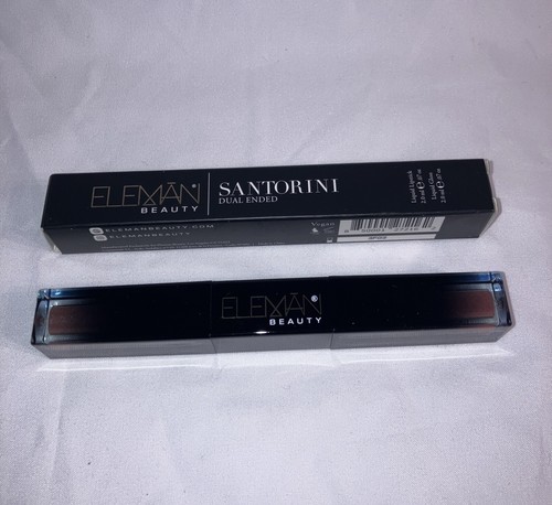 ELEMAN BEAUTY Dual Ended Liquid Lipstick and Gloss in Santorini Full Size Neu im Karton