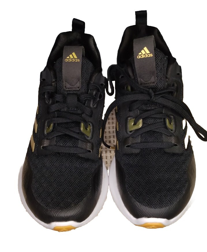 Adidas Womens Edgebounce 1.5 EF6996 Black Gold Running Shoes Sneakers Sz 7 eBay