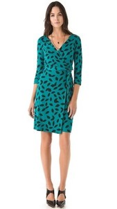 dvf silk jersey wrap dress