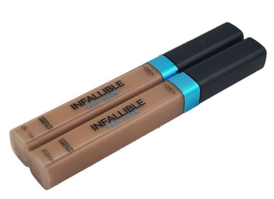 2-Pack L'Oreal INFALLIBLE Pro-Glow Concealer #07 CREME CAFE 0.21 Oz
