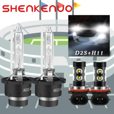 For Infiniti M35 2006-2010 D2S H11 HID/LED Headlight Low Beam Fog Light Bulb Kit