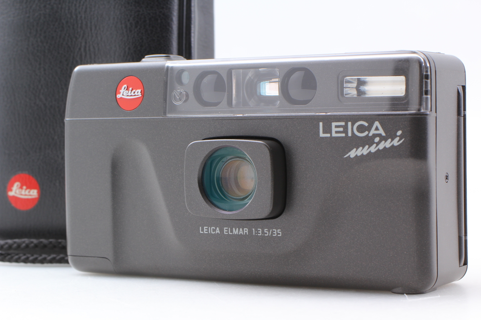 [MINT w/ Case] Leica mini Point & Shoot 35mm Film Camera Elmar Black from JAPAN