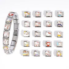 Hello Kitty Italian charms bracelet, comparable with all 9mm charms 