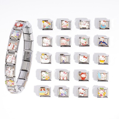Cartoon Katze Film italienisches Bettelarmband, vergleichbar mit allen 9mm Charms