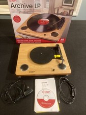 ION Audio Archive LP Digital Conversion Turntable with Speakers - only light use