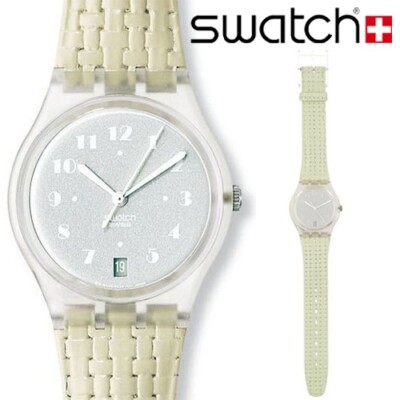 *MINT RARE* 2001 SWATCH Originals OSEILLE Collectors Leather Watch GK426 *RETRO*
