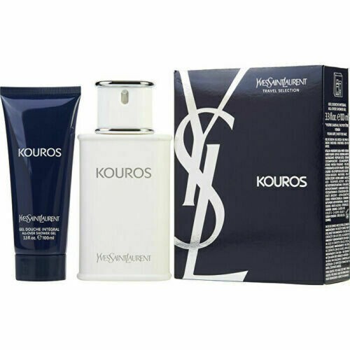Kouros Cologne 2 PC GIFT SET by Yves Saint Laurent 3.3oz 100ml NEW