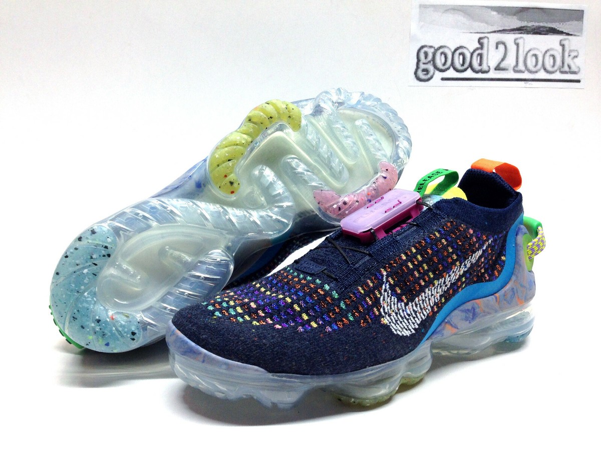 Nike Air Vapormax FK FlyKnot Royal Blue Multi Athletic Shoe Women’s Size 8. Nike Wmns Air VaporMax 2020 Flyknit  main image 2
